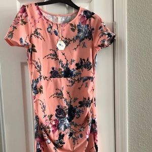 Pink Blush Fitted Dress (see other pics for fit)